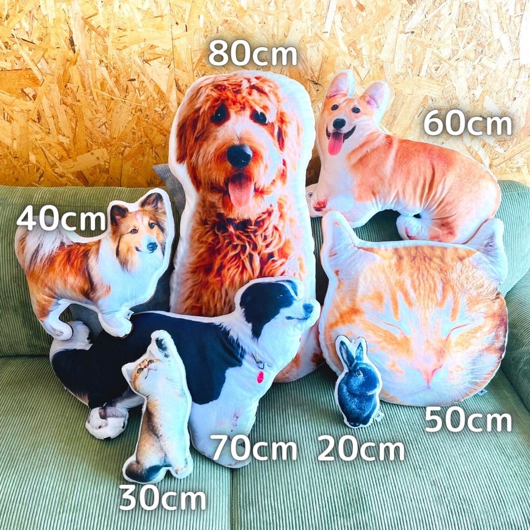 世界にひとつだけ♪好きな写真で作るオーダーメイドクッション(20~80cm)